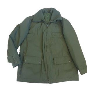 Vintage‎ Bund Size XL German Police Coat Army Green Gore-Tex Heavy Gorpcore